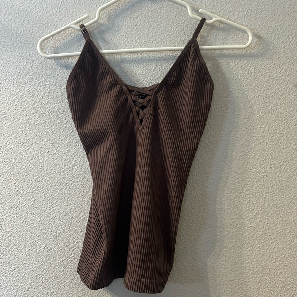 Nophat ribbed vneck tank top size s/m